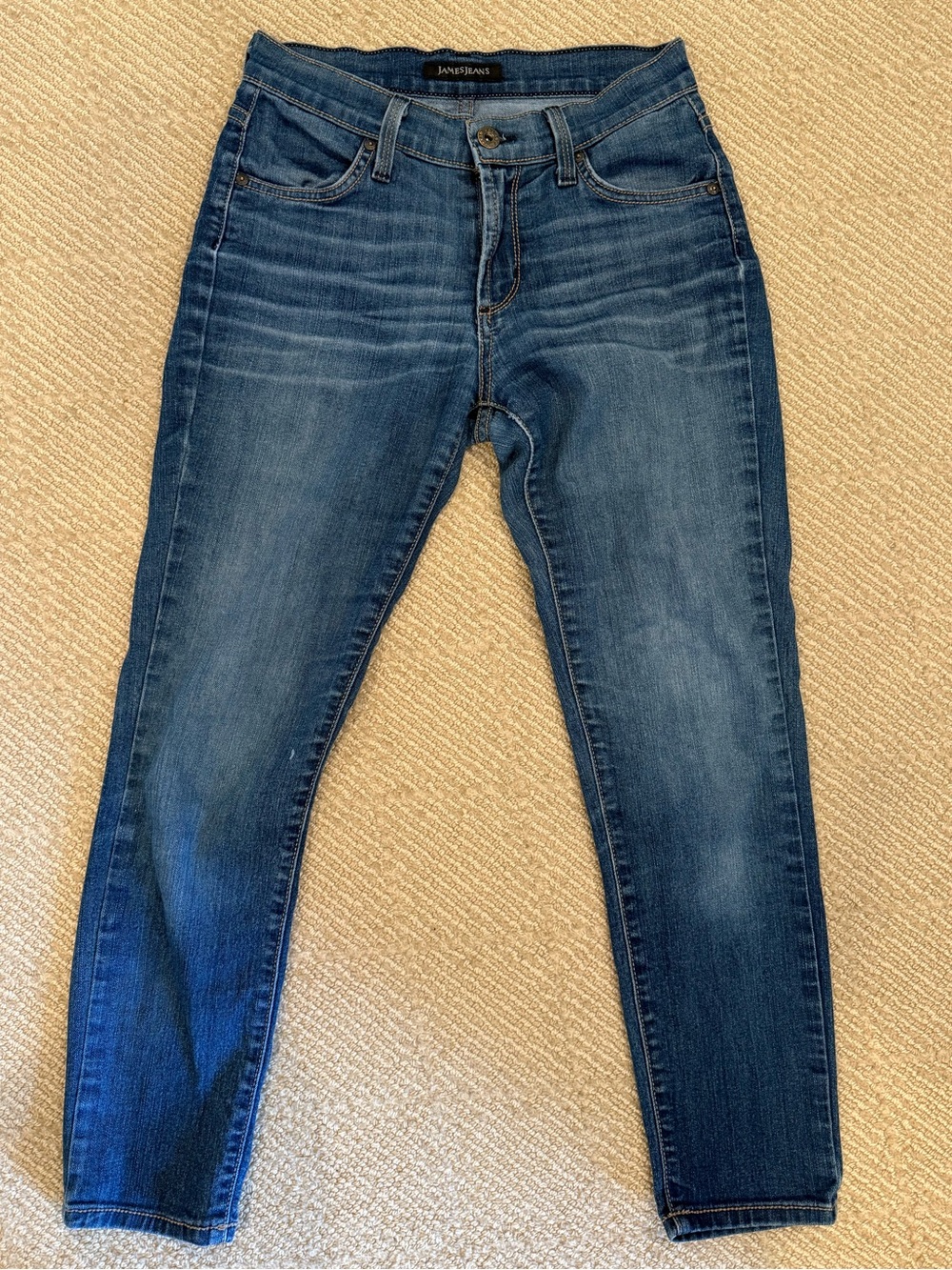 James Jeans Women's Skinny Jeans in Medium Blue Wash